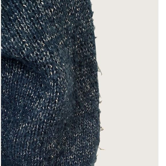 Joie Blue Knit Metallic Sweater - Picture 8 of 9